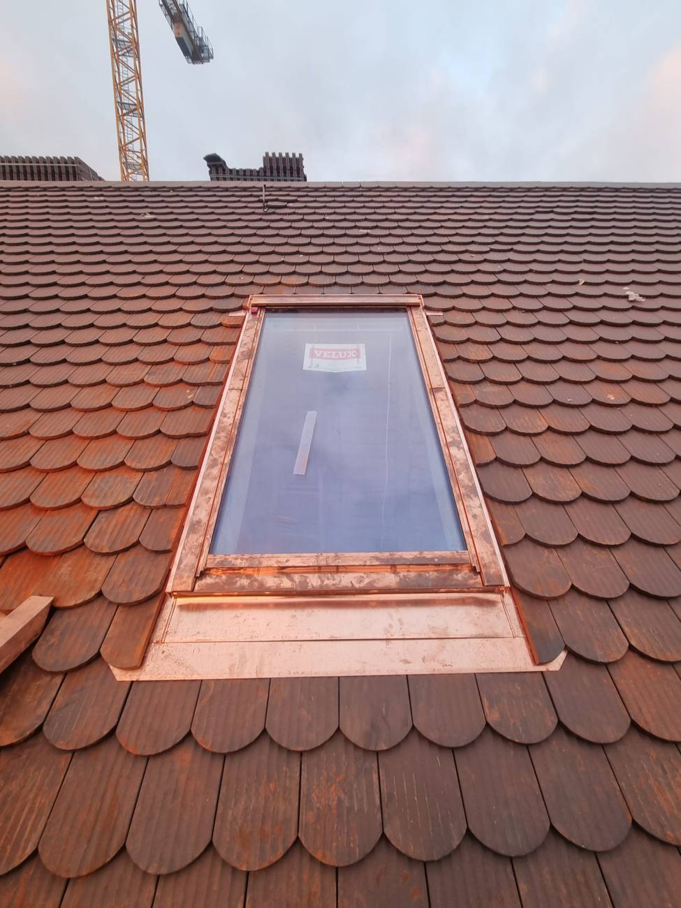 Dachfenster mit Kupfereinfassung